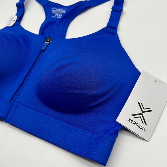 Xersion Women's Blue High Support Sports Bra Size M L XL XXL - Picture 7 of 15